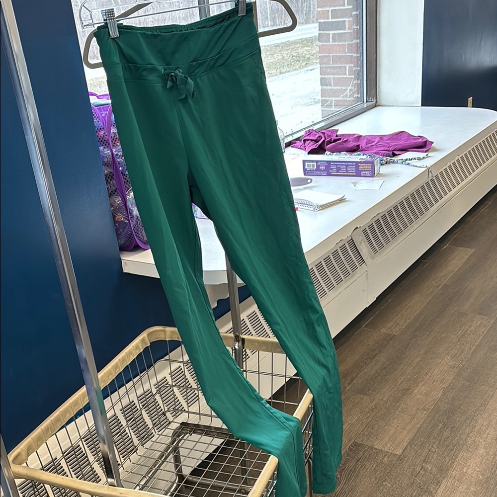 Green Drawstring Pants